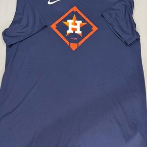 Nike Navy and Orange Astros Tee